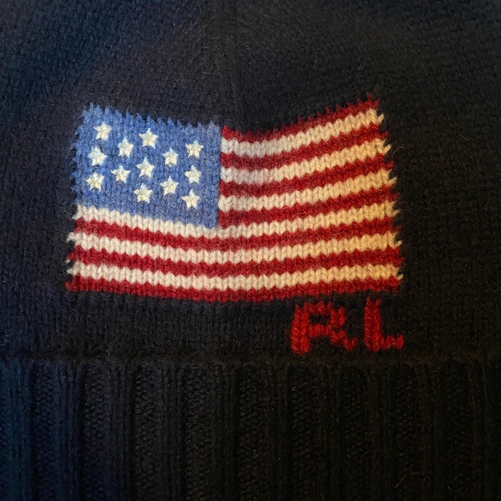 Brand new Ralph Lauren American flag beanie